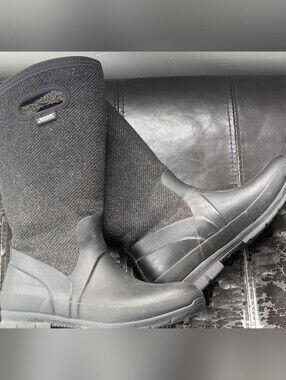 Bogs Women's Black Wool-Blend Waterproof Mid Calf Boots size 9*/9.5